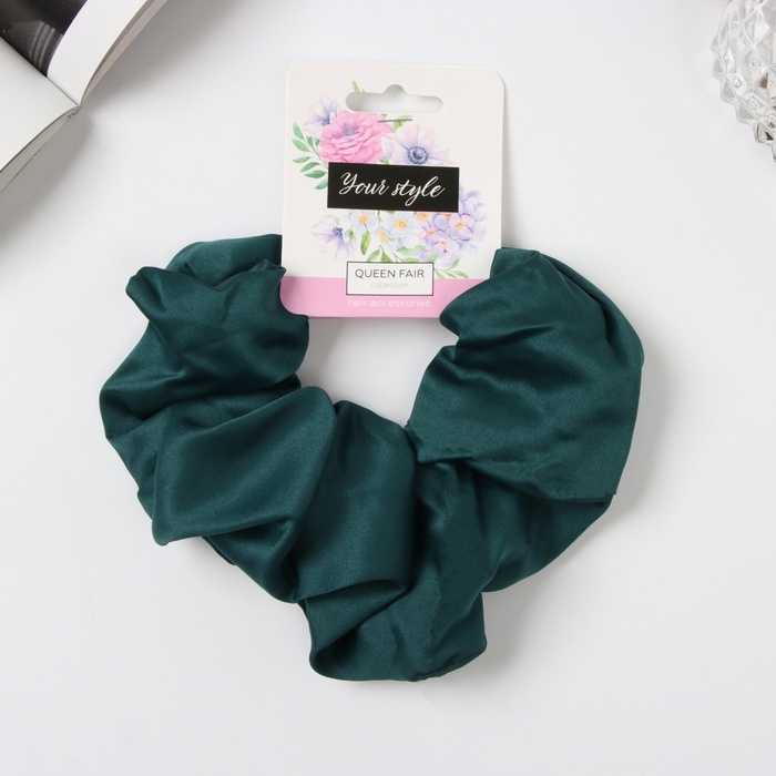 Резинка для волос Резинка для волос "Орбита" цветная, 13 см, зелёный