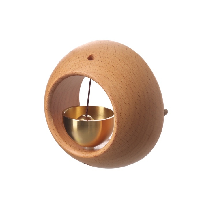 Колокол магнитный бук  Колокол магнитный бук "Круглый" 7,5х7,5х3 см