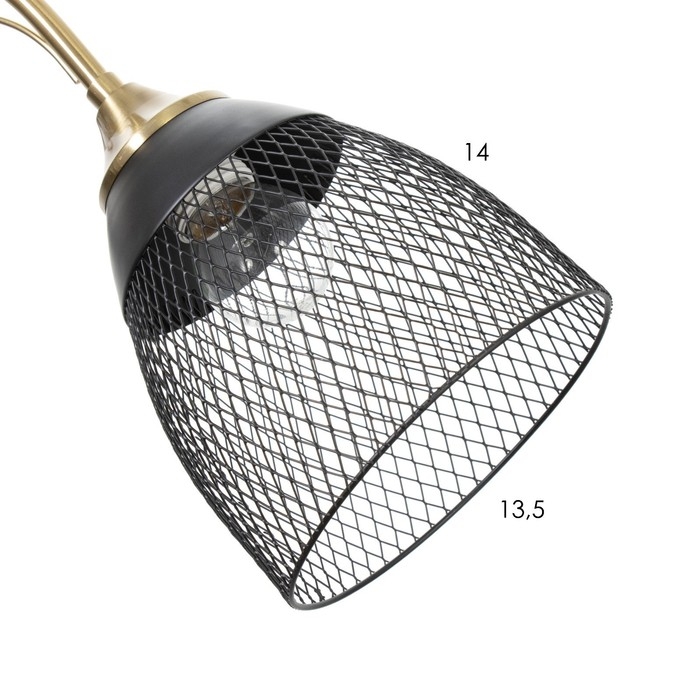 Люстра Люстра "Рикардо" 5хЕ27 40Вт черный 71х71х38-65см BayerLux