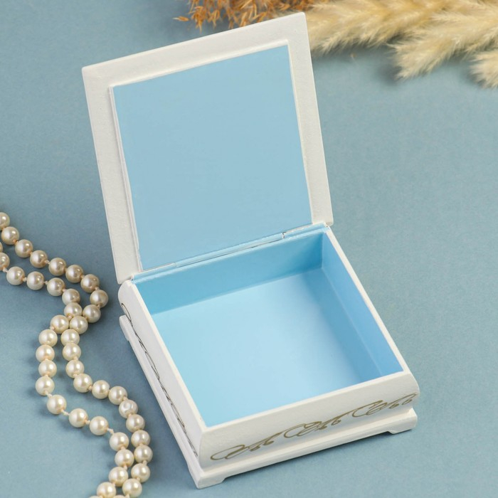 Шкатулка «Букет цветов в вазе», белая, 10×10 см, лаковая миниатюра Шкатулка «Букет цветов в вазе», белая, 10×10 см, лаковая миниатюра