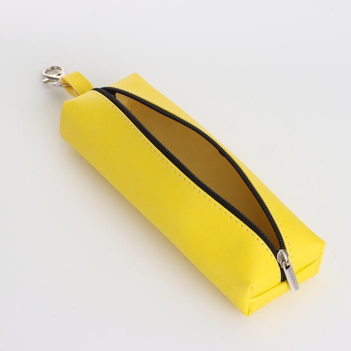 Ключница на молнии, длина 16 см, кольцо, карабин, цвет жёлтый Ключница на молнии, длина 16 см, кольцо, карабин, цвет жёлтый