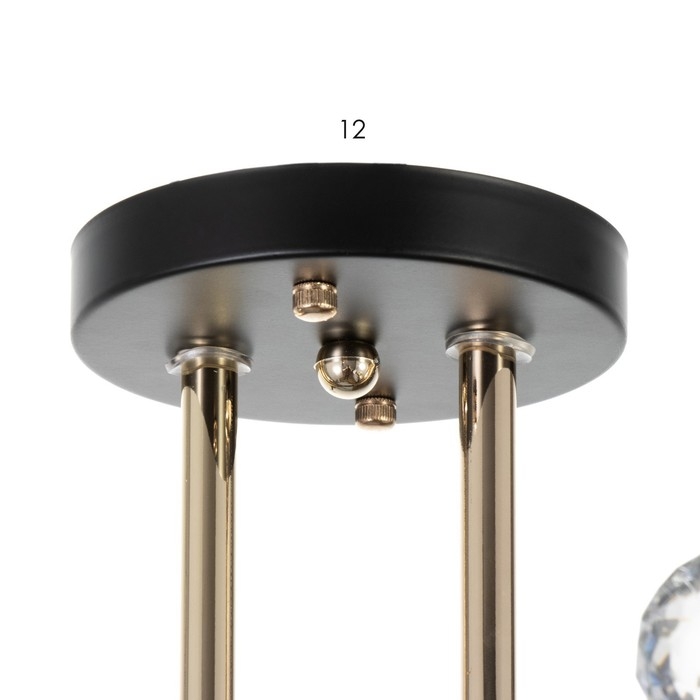 Люстра Люстра "Клео" 2хЕ27 40Вт черный 50х22х24см BayerLux