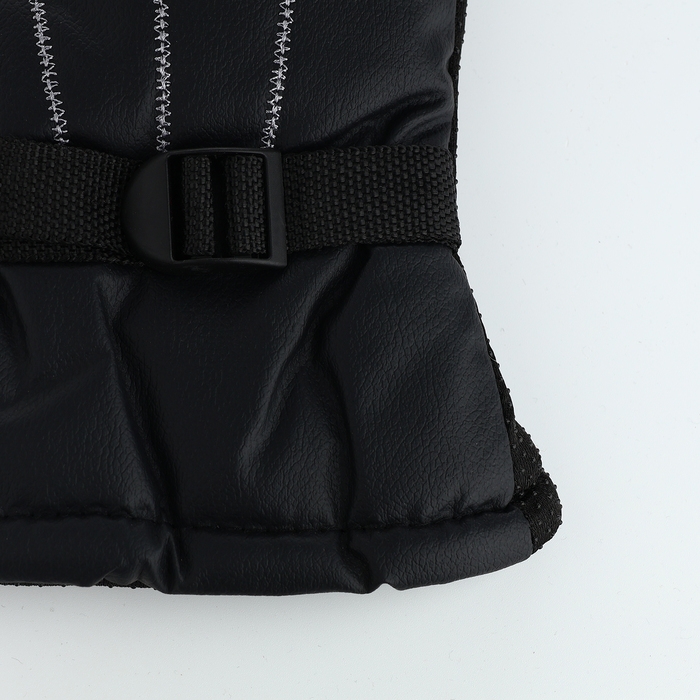 Перчатки мужские, безразмерные, с утеплителем, цвет чёрный Перчатки мужские, безразмерные, с утеплителем, цвет чёрный