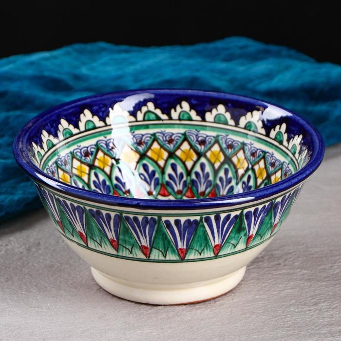 Коса Риштанская Керамика  Коса Риштанская Керамика "Узоры", 18 см, большая, микс