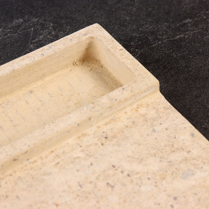 Пекарский камень с испарителем, вулканический, 40х30х2см Пекарский камень с испарителем, вулканический, 40х30х2см