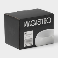 Набор соусников Magistro OliveQueen, 110 мл, 9×4 см, фарфор, 3 шт, белый