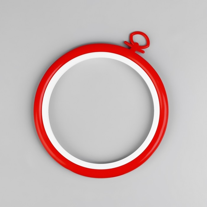 Пяльцы для вышивания с подвесом, пластиковая, d = 9/12 см, цвет МИКС