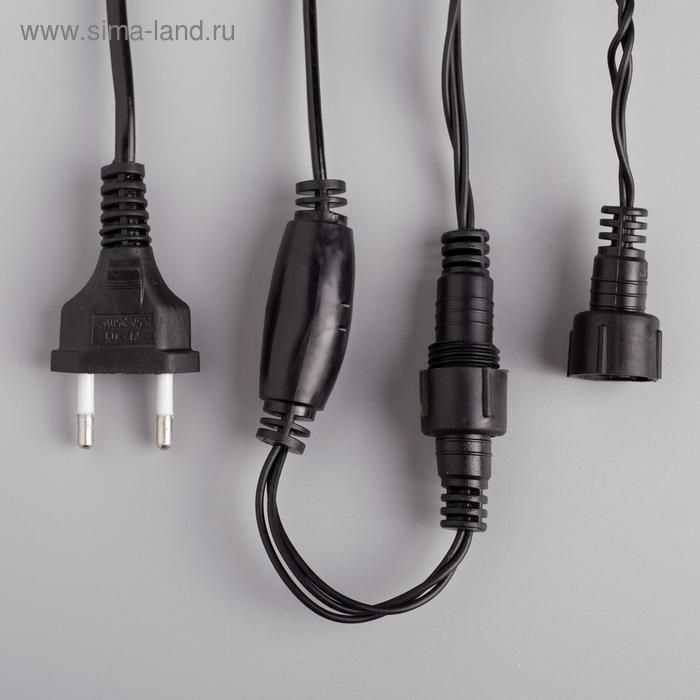 Гирлянда «Нить» 10 м, IP44, УМС, тёмная нить, 100 LED, свечение белое, 220 В Гирлянда «Нить» 10 м, IP44, УМС, тёмная нить, 100 LED, свечение белое, 220 В