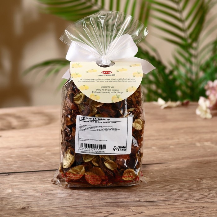 Попурри HEM 100 гр, лимонная свежесть Попурри HEM 100 гр, лимонная свежесть