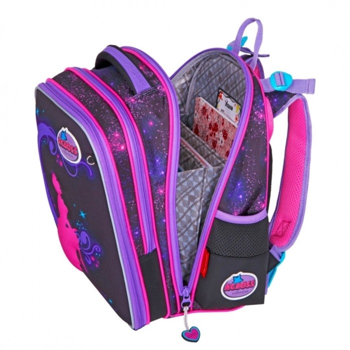 Рюкзак каркасный 36 х 29 х 17 см, Across 192, наполнение: мешок, фиолетовый ACR22-192-8 Рюкзак каркасный 36 х 29 х 17 см, Across 192, наполнение: мешок, фиолетовый ACR22-192-8