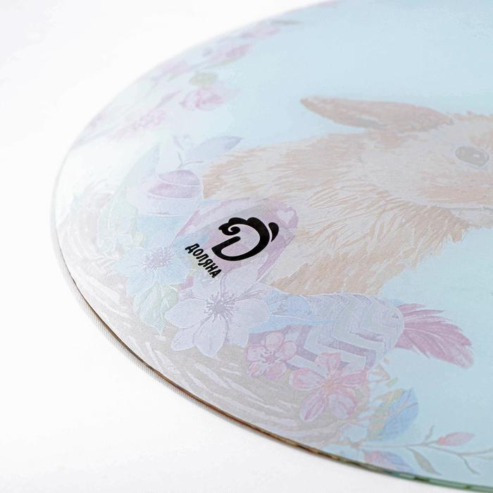 Тортовница стеклянная с лопаткой Доляна «Кролик», d=30 см, лопатка 26,5×7×2 см Тортовница стеклянная с лопаткой Доляна «Кролик», d=30 см, лопатка 26,5×7×2 см