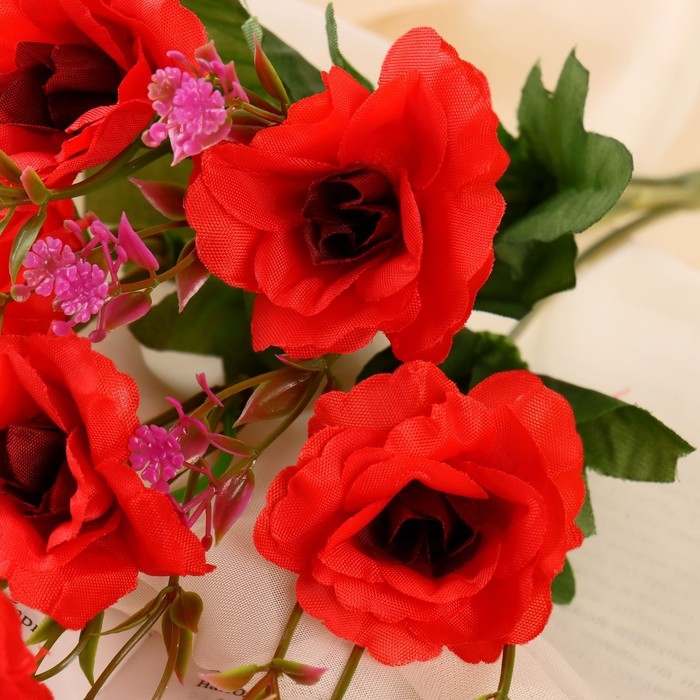 Букет "Эустома яркая" 4х22 см, микс