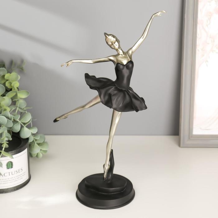 Сувенир полистоун  Сувенир полистоун "Балетное па, чёрная пачка" 31х10х10,8 см