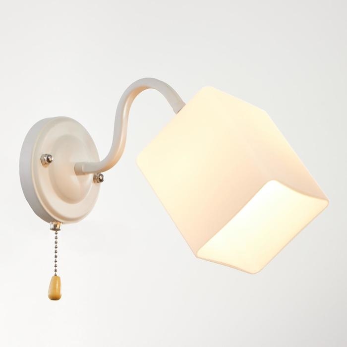 Бра Изгиб 1х40Вт Е27 белый 27,5х11х18,5см