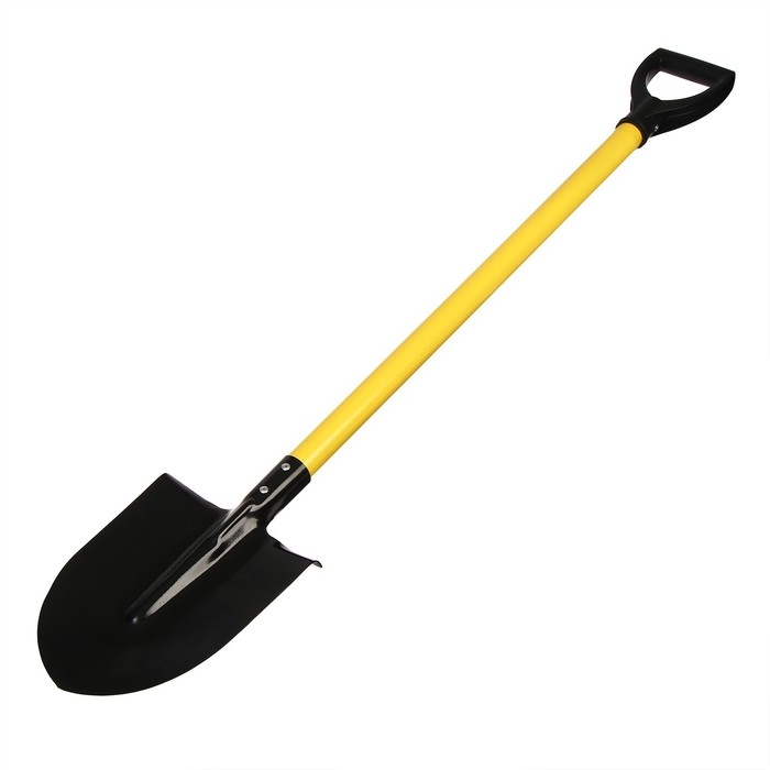 Лопата штыковая, острая, L = 121 см, металлический черенок, с ручкой Лопата штыковая, острая, L = 121 см, металлический черенок, с ручкой