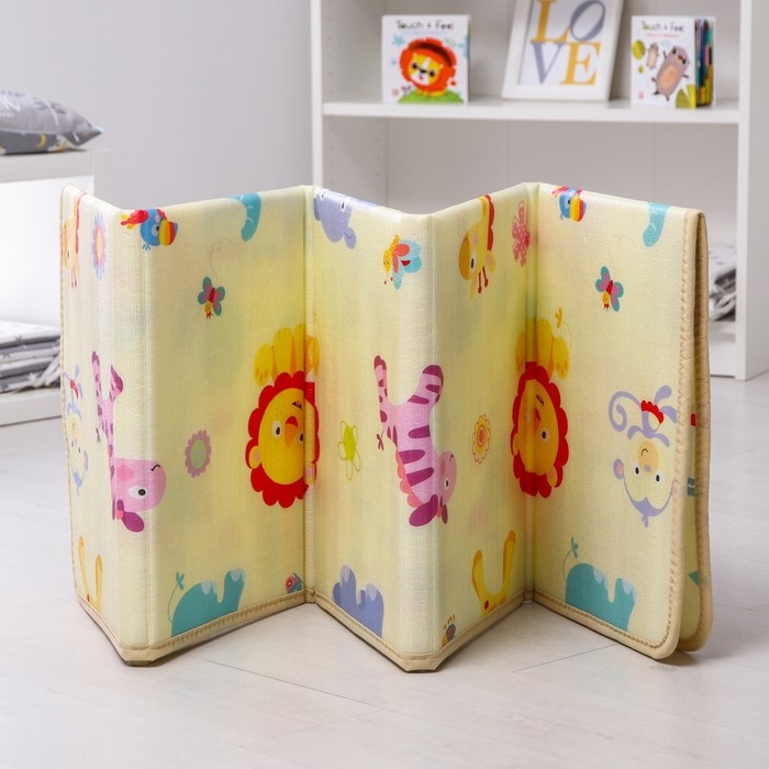 Игровой коврик для детей складной «Мои друзья», двусторонний, размер 180х100 см, Крошка Я Игровой коврик для детей складной «Мои друзья», двусторонний, размер 180х100 см, Крошка Я