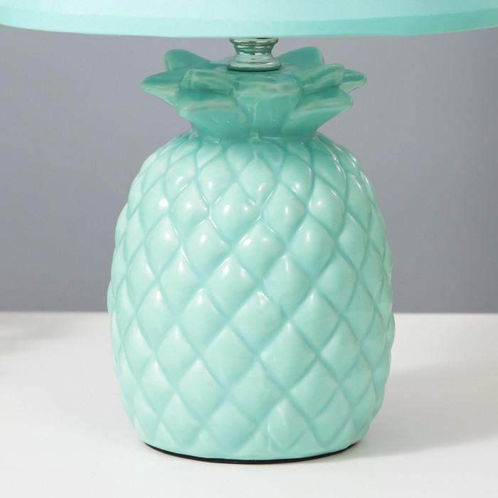 Настольная лампа "Ананас" Е14 40Вт лазурный 22х22х33 см RISALUX