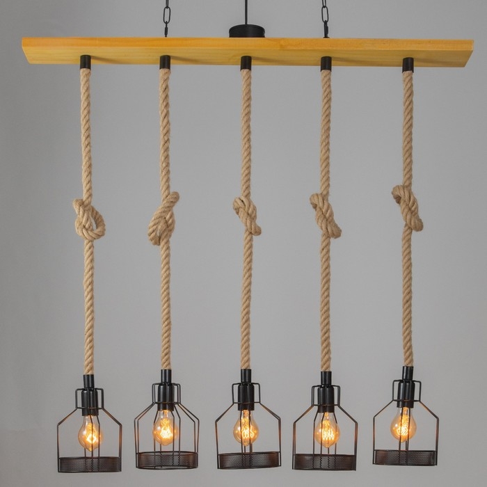 Светильник Светильник "Рольф" 5хЕ27 60Вт черный 101х30х20см BayerLux