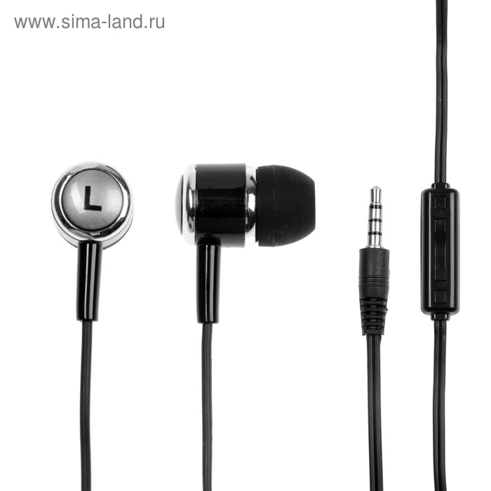 Наушники Defender Pulse 427, вакуумные, микрофон, 105 дБ, 32 Ом, 3.5 мм, 1.2 м, чёрные Наушники Defender Pulse 427, вакуумные, микрофон, 105 дБ, 32 Ом, 3.5 мм, 1.2 м, чёрные