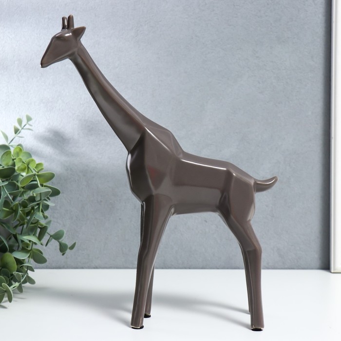 Сувенир керамика Сувенир керамика "Жираф" матовый шоколад 30х7,5х24 см