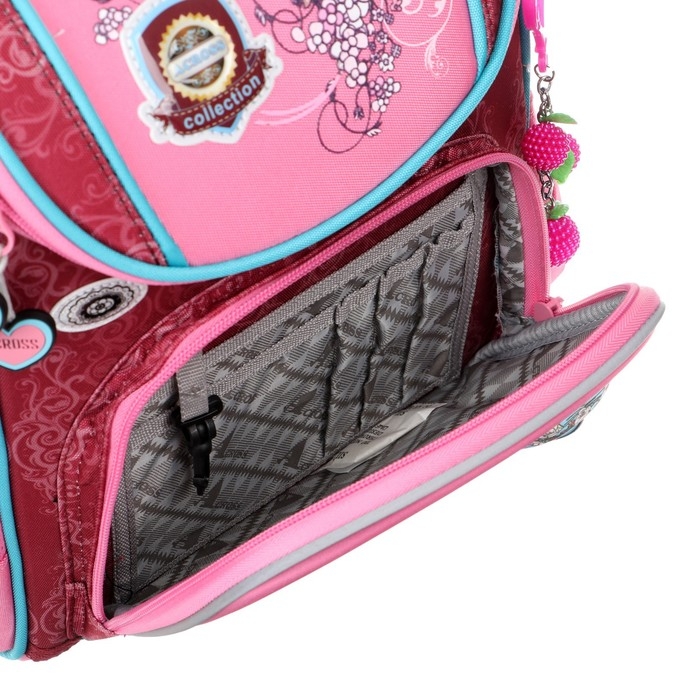 Ранец школьный Стандарт, раскаладной, 36 х 29 х 17 см, Across 191, наполнение: мешок, розовый ACR22-191-10 Ранец школьный Стандарт, раскаладной, 36 х 29 х 17 см, Across 191, наполнение: мешок, розовый ACR22-191-10