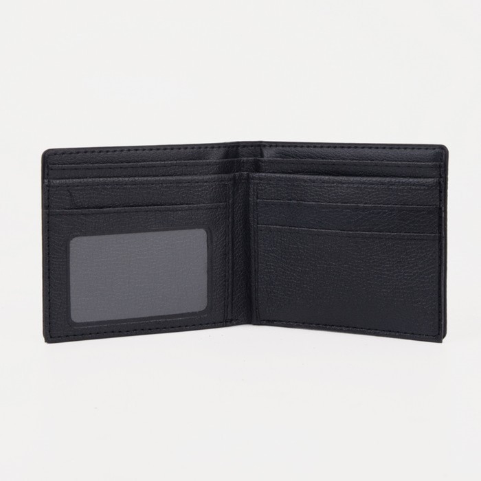 Портмоне мужское без застёжки, цвет чёрный Портмоне мужское без застёжки, цвет чёрный