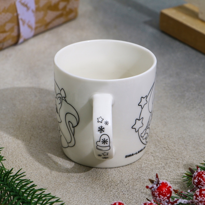 Новый год! Кружка под раскраску «Волшебного года» Снегурочка, 300 мл, кисть, блёстки Новый год! Кружка под раскраску «Волшебного года» Снегурочка, 300 мл, кисть, блёстки