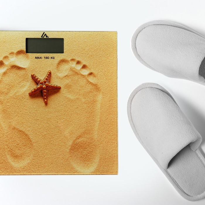 Весы напольные Luazon LVE-005  Весы напольные Luazon LVE-005 "Песок", электронные, до 180 кг, 2хAАА (не в комплекте)