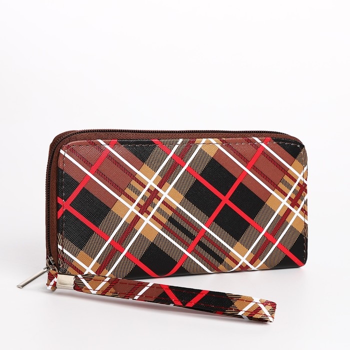 Кошелёк женский на молнии, цвет коричневый Кошелёк женский на молнии, цвет коричневый