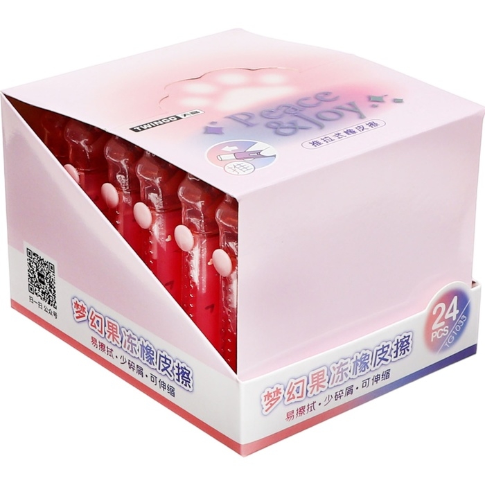 Ластик фигурный выдвижной Calligrata  Ластик фигурный выдвижной Calligrata "Лапка", МИКС