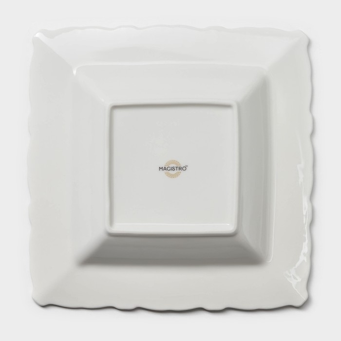 Тарелка глубокая фарфоровая Magistro Kingdom, 340 мл, 22×4 см Тарелка глубокая фарфоровая Magistro Kingdom, 340 мл, 22×4 см