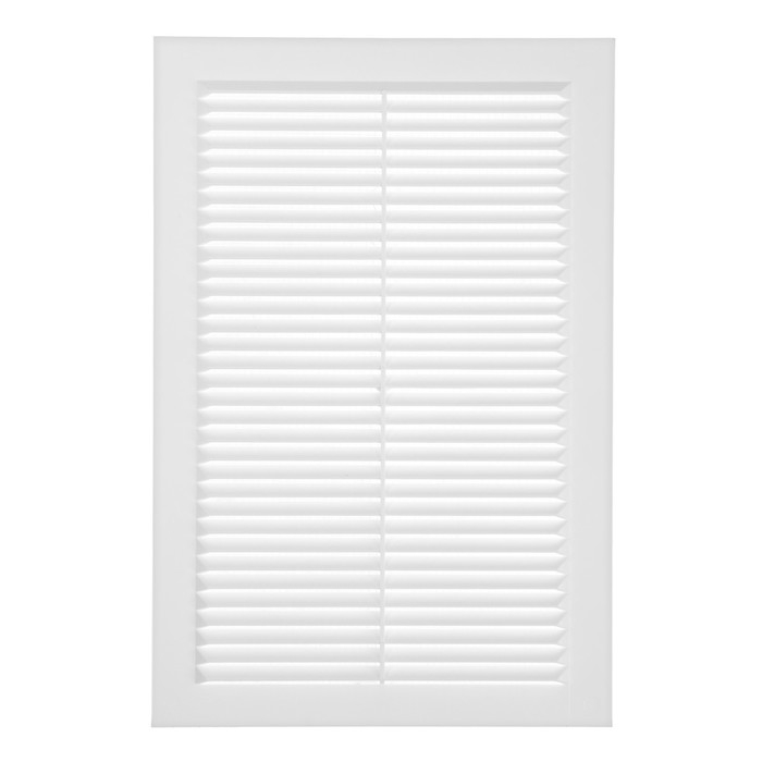 Решетка вентиляционная ZEIN Люкс Л200, 200 x 300 мм, с сеткой, неразъемная