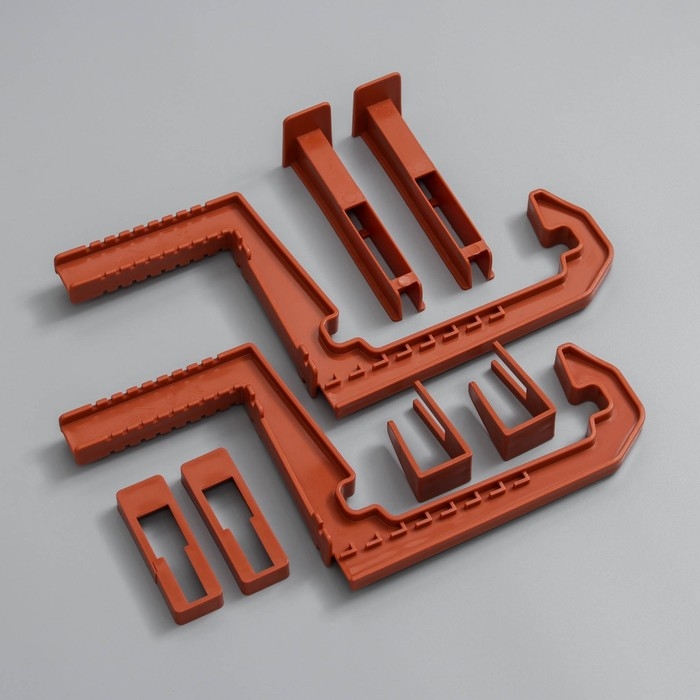 Крепление для балконных ящиков универсальное, 2 шт, цвет терракотовый Крепление для балконных ящиков универсальное, 2 шт, цвет терракотовый