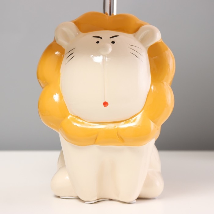 Настольная лампа  Настольная лампа "Лев" Е14 40Вт белый 20х20х35см