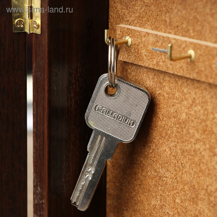 Ключница Ключница "Home черный-золото" венге 15х21 см