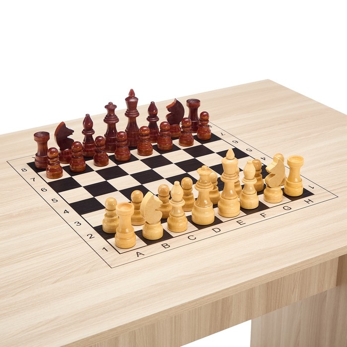 Шахматный стол турнирный Шахматный стол турнирный "G", 74 х 100 х 70 см, бежевый