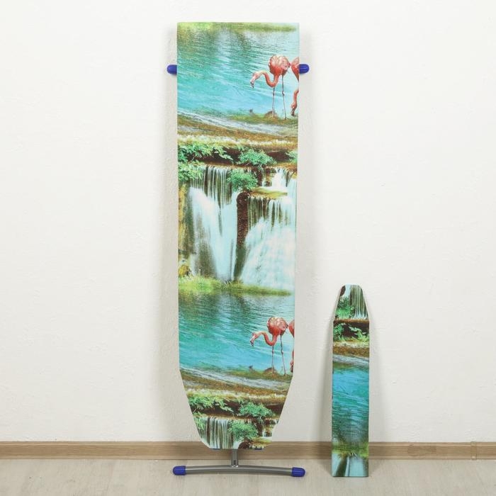 Доска гладильная Nika «Лина 2», 107×29 см, два положения высоты 70, 80 см, цвет микс Доска гладильная Nika «Лина 2», 107×29 см, два положения высоты 70, 80 см, цвет микс