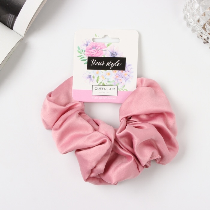 Резинка для волос Резинка для волос "Орбита" цветная, 13 см, розовый