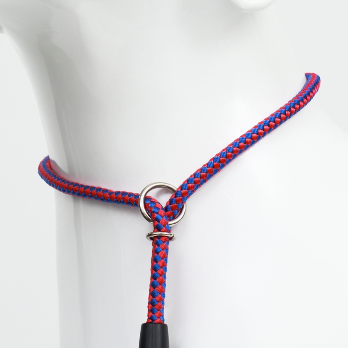 Ринговка с вертлюгом,150 х 0,6 см, красно-синий Ринговка с вертлюгом,150 х 0,6 см, красно-синий