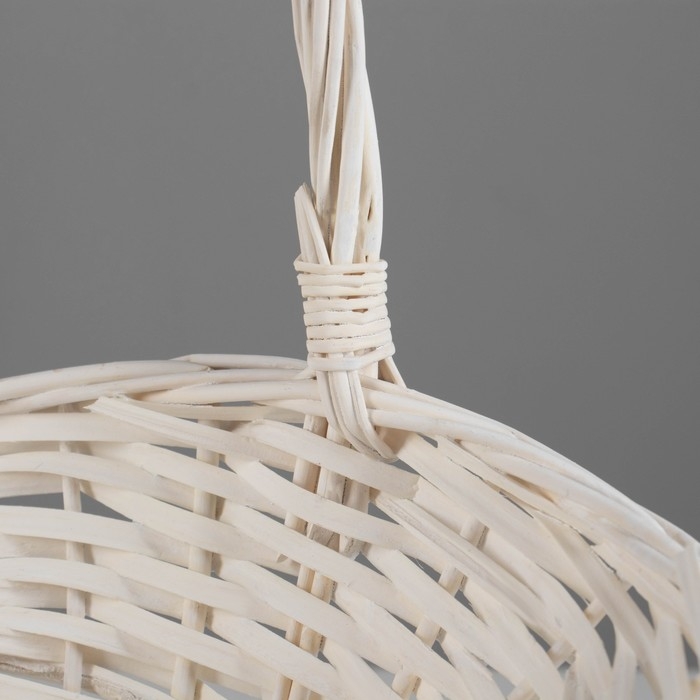 Набор корзин, 47х37х23/22/46 см, 40х31х20/19/41 см, 33х26х17/16/36 см, ива, белый Набор корзин, 47х37х23/22/46 см, 40х31х20/19/41 см, 33х26х17/16/36 см, ива, белый