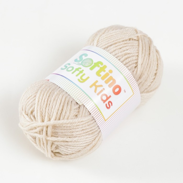 Пряжа 100% акрил Пряжа 100% акрил "Softy Kids" 90м ±5м 50 гр цвет 05 бежевый 5443670