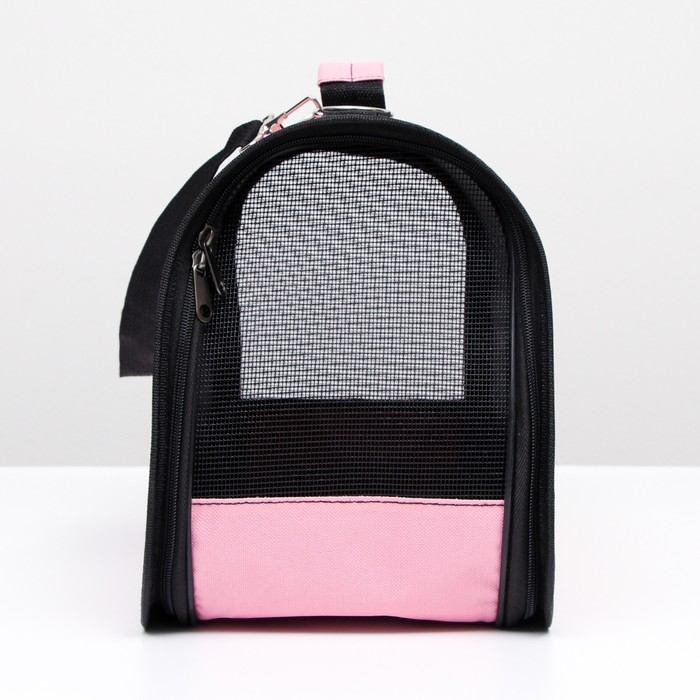 Сумка - переноска для животных  Сумка - переноска для животных "Воздушный поцелуй", розовая, размер M,45 х 21 х 27см