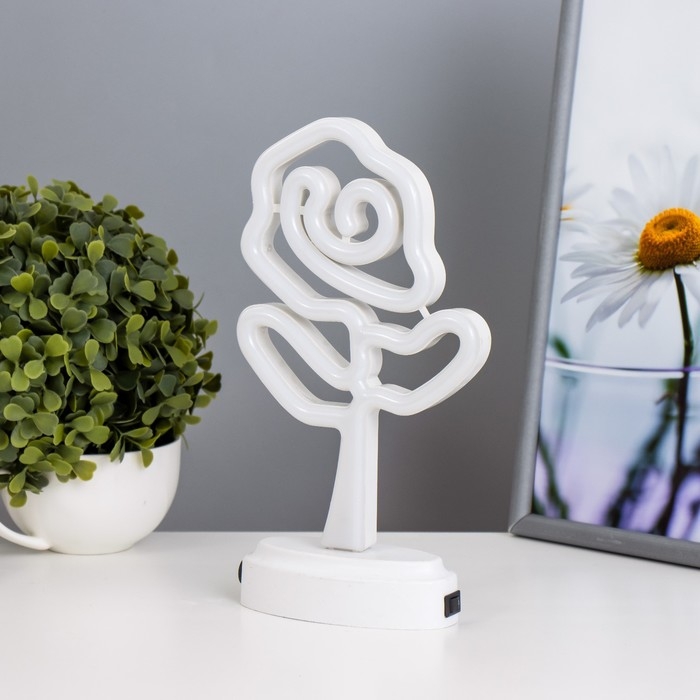 Ночник Ночник "Цветок" LED USB 13х5.4х24 см RISALUX