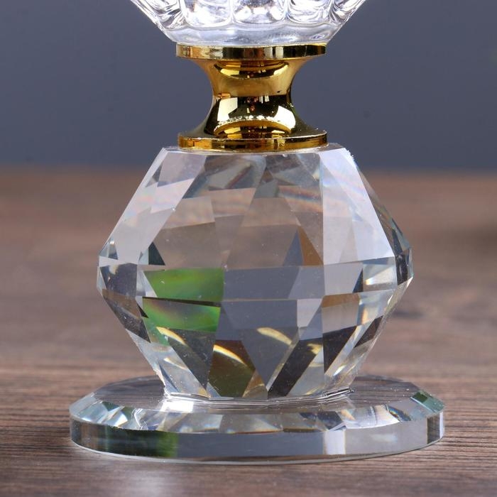 Подсвечник стекло на 1 свечу Подсвечник стекло на 1 свечу "Распустившийся бутон" 8х7х7 см