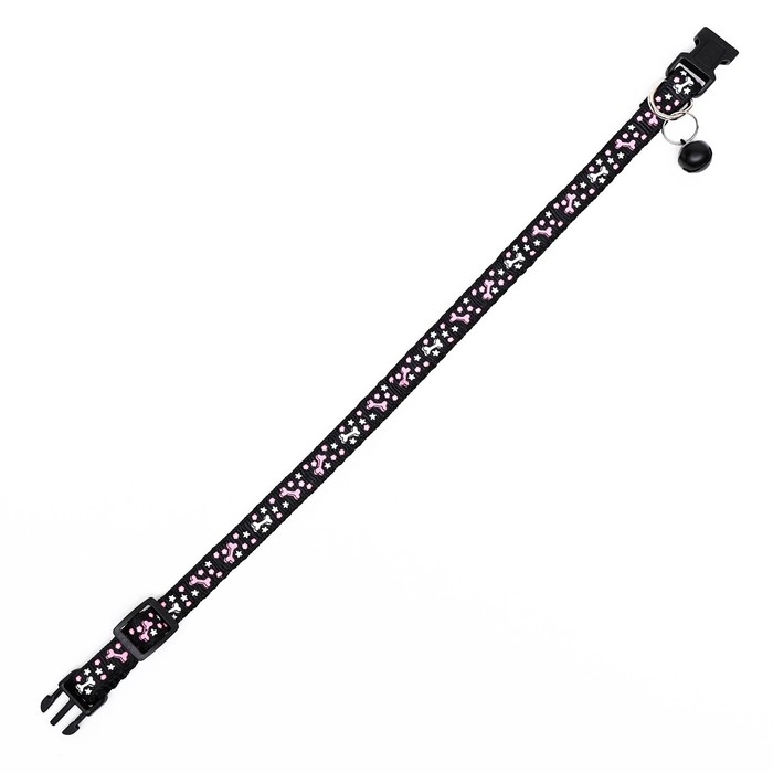 Ошейник двухслойный с фастексом Ошейник двухслойный с фастексом "Звездные косточки", 30 х 1 см, микс цветов