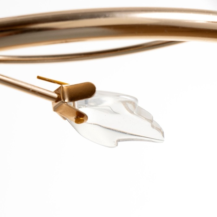 Люстра Люстра "Рукси" 5хЕ27 40Вт бело-золотой 56х56х28 см BayerLux