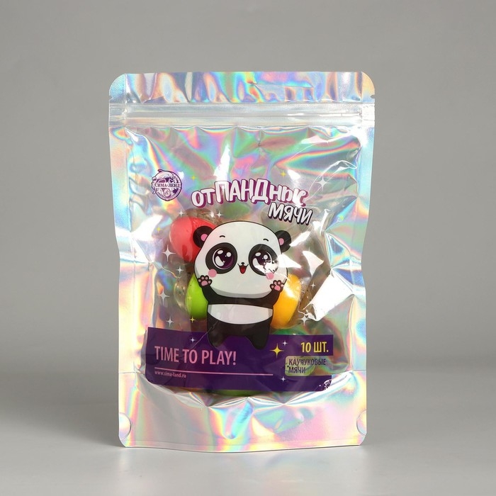 Мяч каучуковый, попрыгунчик «отПАНДные мячи», цвета МИКС,в пакете Мяч каучуковый, попрыгунчик «отПАНДные мячи», цвета МИКС,в пакете