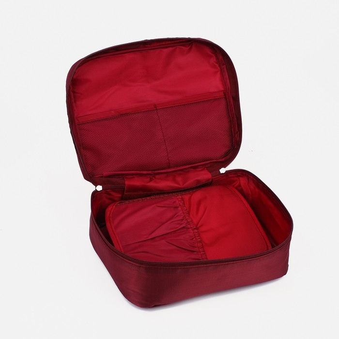 Косметичка на молнии, цвет бордовый Косметичка на молнии, цвет бордовый