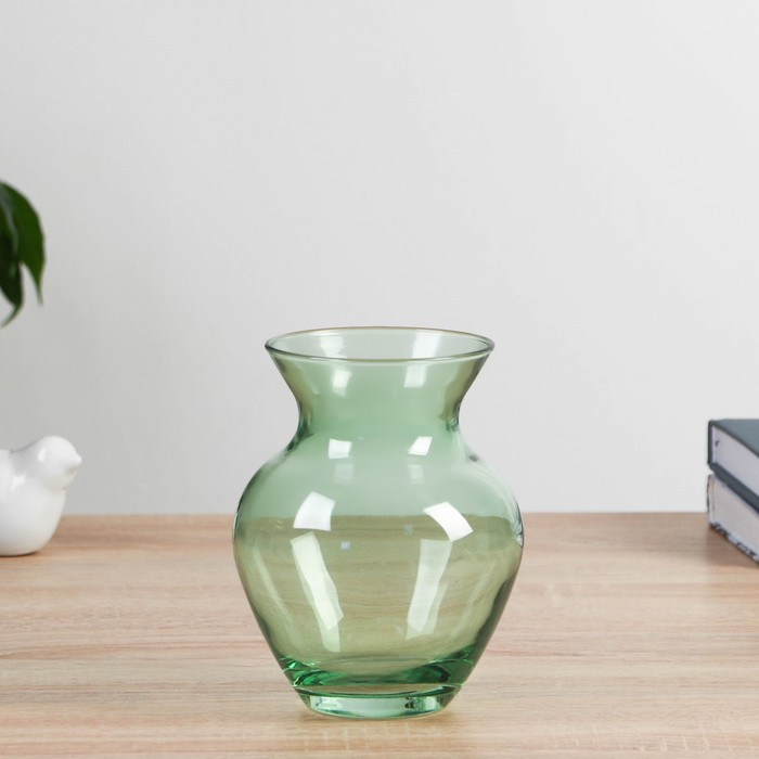 Ваза Ваза "Зелёная" d-8.5см, 11х14,5см