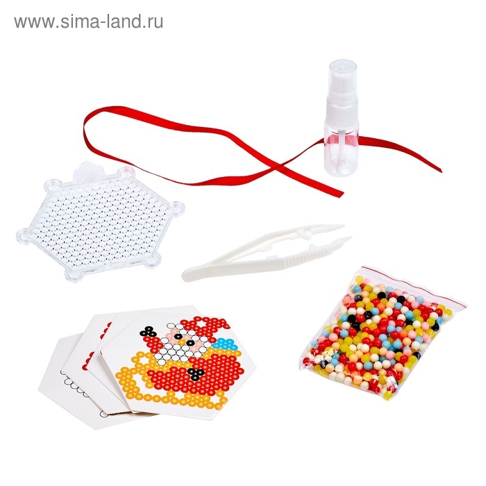 Аквамозаика «Дед Мороз с ангелом», украшения на ёлку Аквамозаика «Дед Мороз с ангелом», украшения на ёлку